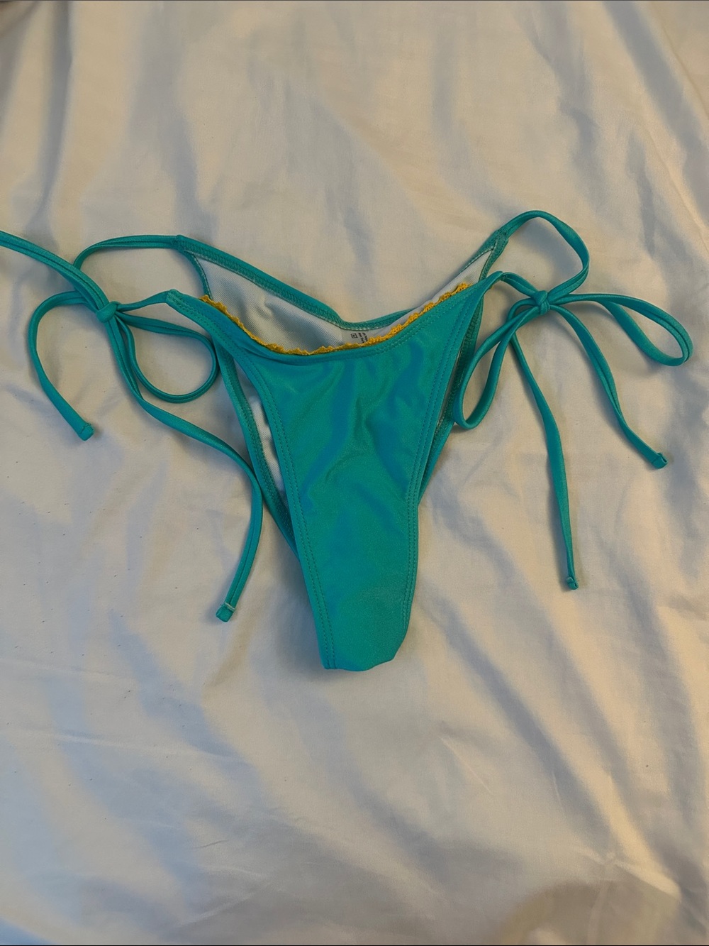 Women’s Tie-Side Bikini Bottom - Teal